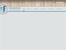 Tablet Screenshot of hampsteadanimalhospital.com